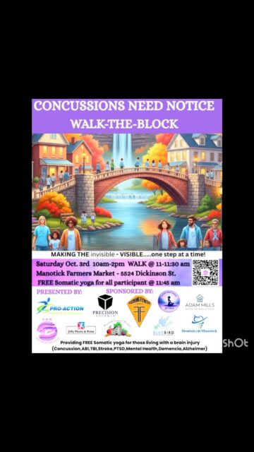 ATTENTION NEW DATE FOR CONCUSSION AWARENESS WALK! OCT 3 at Manotick Farmers Market. 
We Can’t wait to see you there! 

#Manotickfarmersmarket #concussion #concussionawareness #concussed #ottawaevents