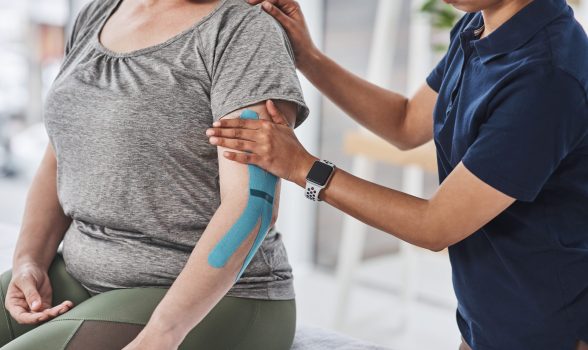 Supportive taping also helps reduce injury reoccurrence.